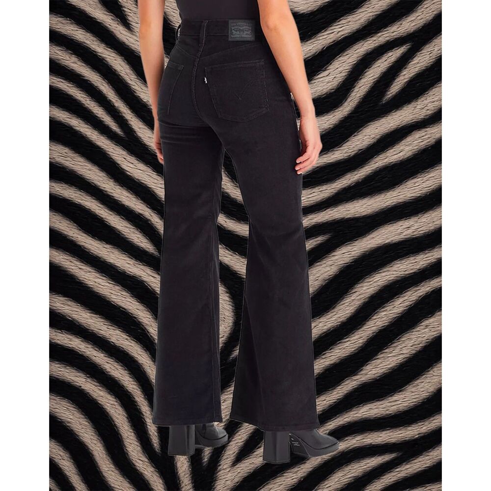 Levi’s Ribcage Bell Bottom Corduroy Jeans Black Size 29x32 - Picture 3 of 13